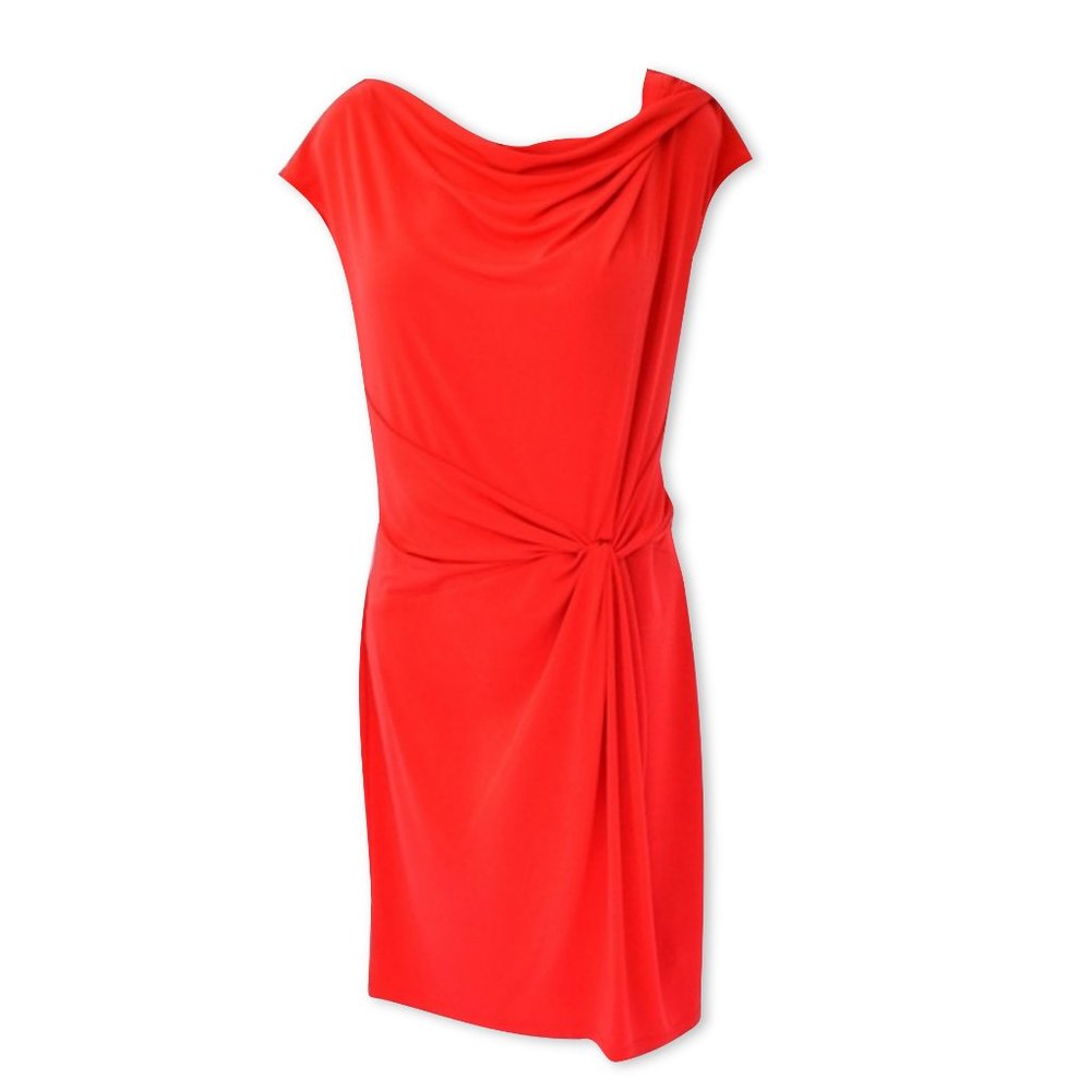 Michael Kors Cap Sleeve Sheath Red Career Dress